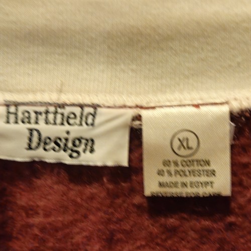 Hartfield autumn leaves sweatshirt cardigan embroidered foliage XL Fall Snap Up - Picture 4 of 5