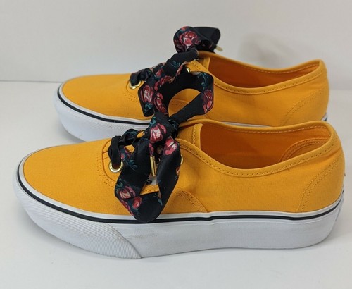 vans platform yellow