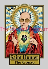 Saint Hunter S Thompson Gonzo 4” Sticker ~ Water Bottle Laptop Tumbler Car Decal