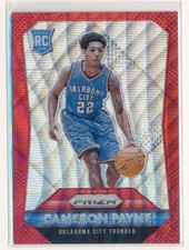 2015-2016 Panini Prizm Rookies Ruby Wave Prizm /350 Cameron Payne #312 Rookie RC