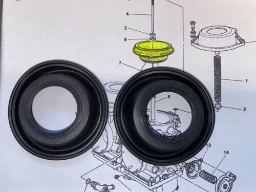 DUCATI MONSTER Membrane Carburatori MIKUNI BDST 38 (DIAFRAMMA) - 2 PEZZI - Imagen 4 de 7