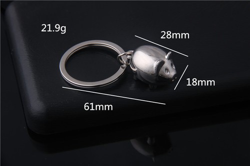 Cute Pig Piggy Keychain KeyRing Pendant Gift Present Creative Accessories - Picture 10 of 10