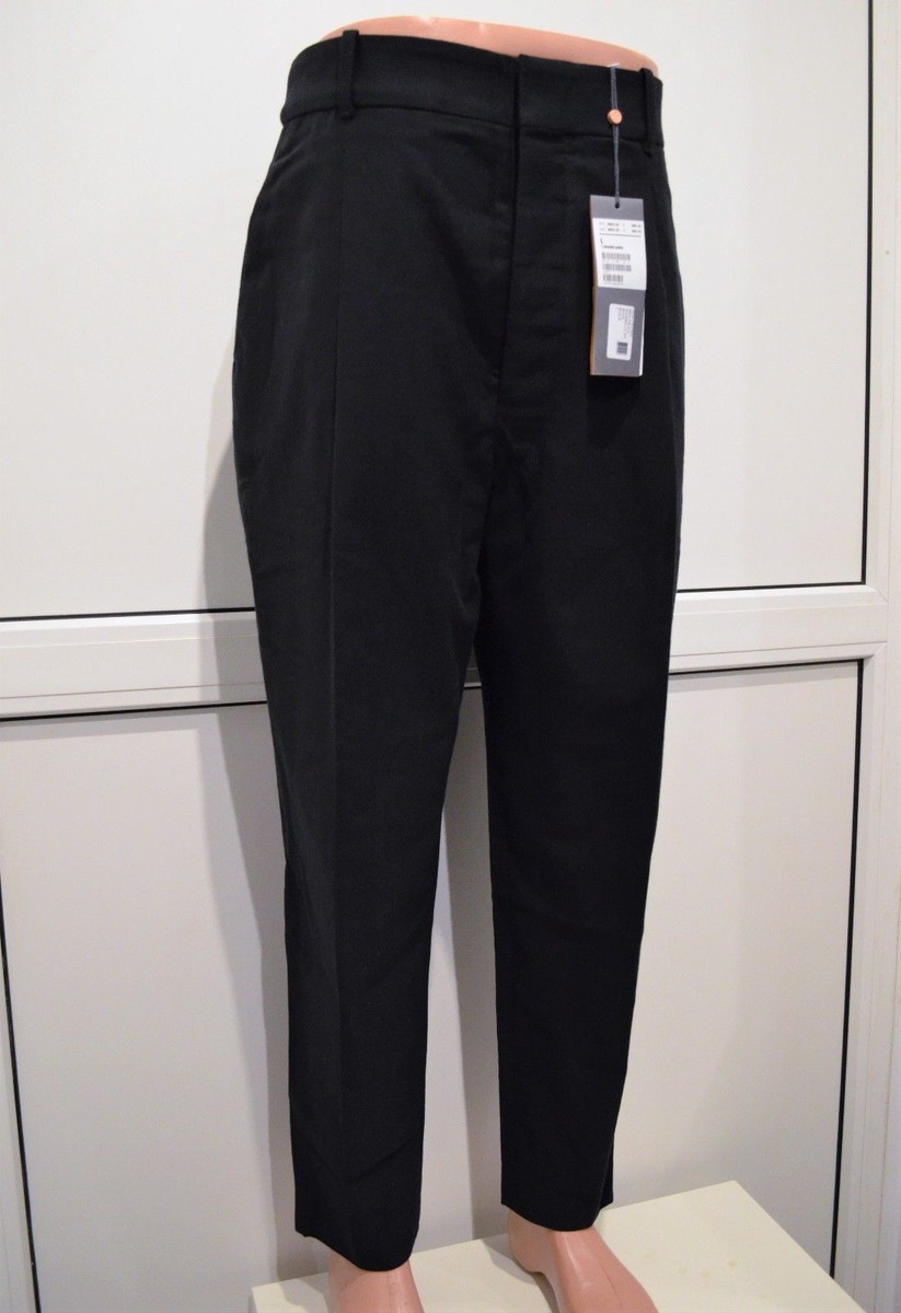 CHRISTOPHE LEMAIRE One-pleated Pants Black Washed Cotton CHRISTOPHE LEMAIRE One-pleated Pants Black Washed Cotton
