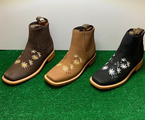 Para mujer Flor Rodeo Botines Dama Flores Bordados Rodeo |