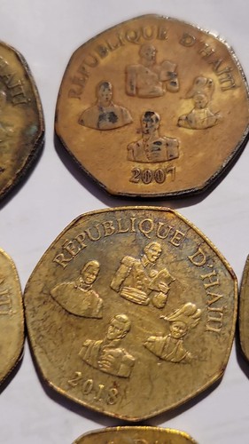 5 GOURDES HAITI COINS Standard Circulation Coin LİBERTÉ · ÉGALİTÉ · FRATERNİTÉ - Picture 11 of 11