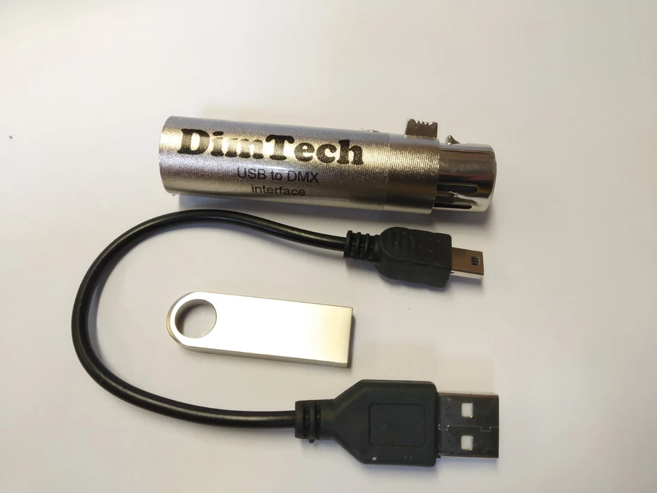 DimTech USB to DMX Stage Lighting USB-DMX DMX512 Dimmer open Enttec Controller - Image 2 of 4