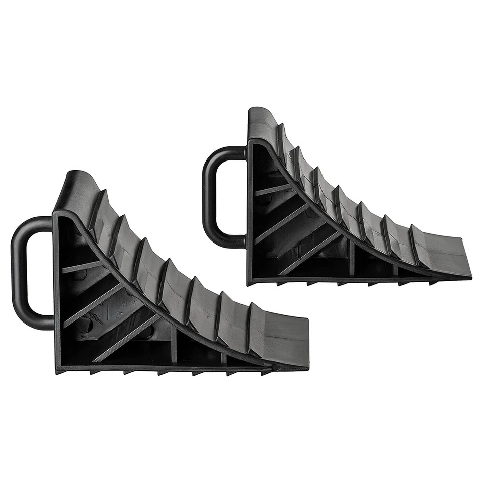 2 x Unterlegkeil mit Griff Hemmschuhe Bremskeile Anhänger PKW Stütze Radkeil - Bild 3 von 4