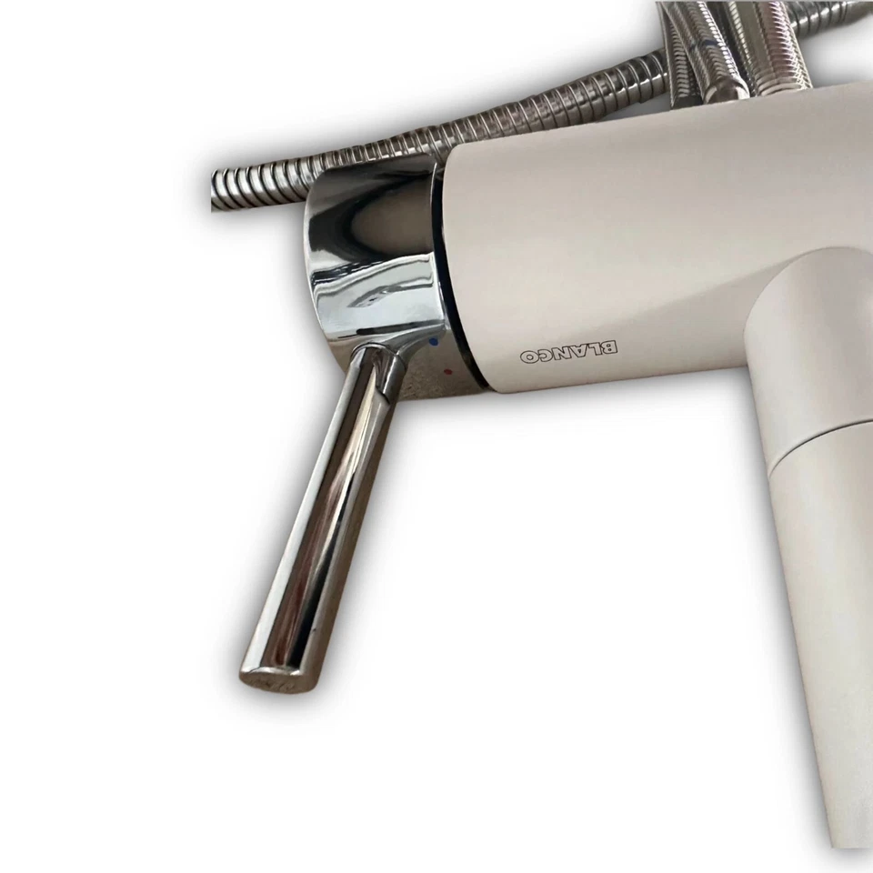 BLANCO LINUS-S White Edition, Messing Sonderfarbe, weiß matt, Hochdruck - Bild 3 von 4