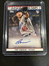2020 Topps Baseball Stars Autographs BSATG Tony Gonsolin Rookie Auto BLACK /199