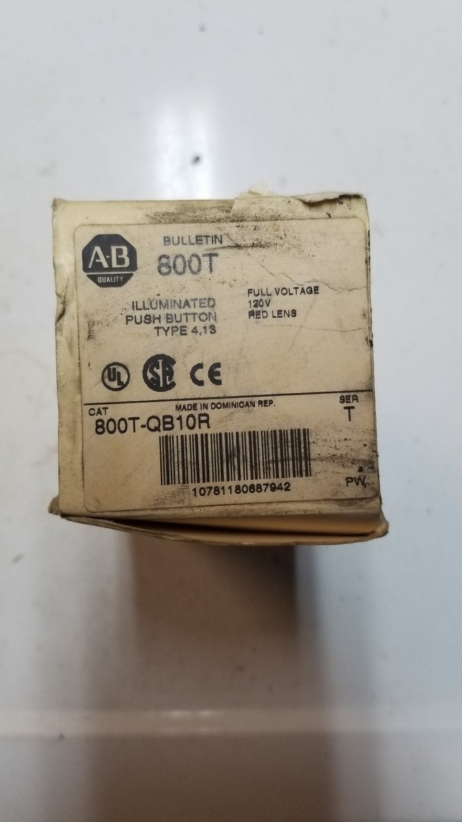 Allen Bradley 800T-QB10R Serie T (NSFP) - Contatto / Interruttore