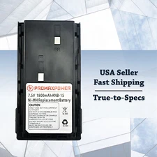 [1800mAh] Battery for Kenwood KNB14, KNB15, TK-260G, TK-270G, TK-2100, TK-3100