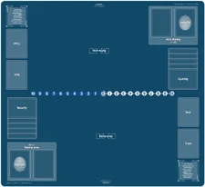 DTCG Adventure Classic Mat 2-Player CCG Playmat DTCG Playing Field Free Bag