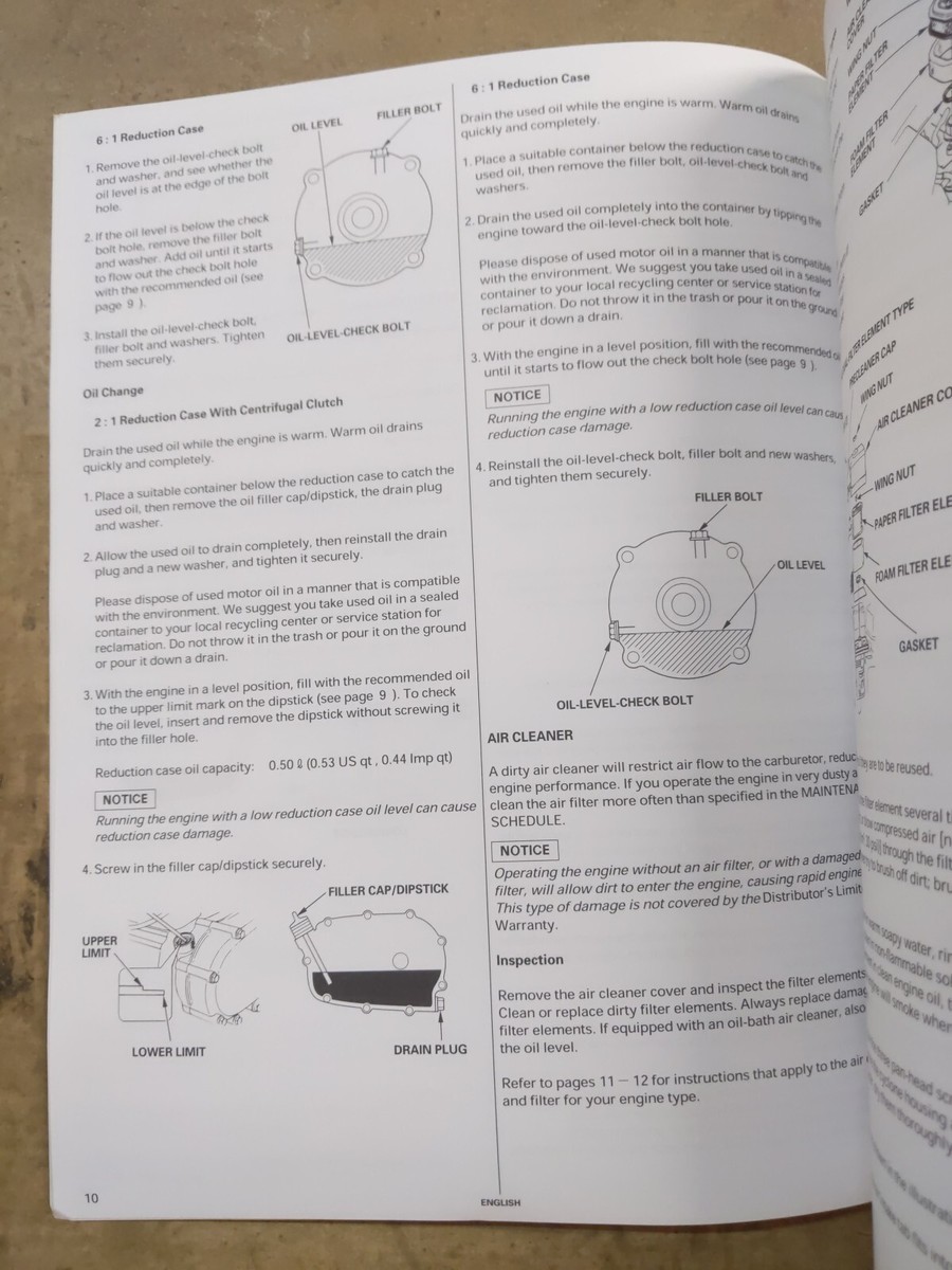 Honda GX120, GX160, GX200 Engines Owners Manual | eBay