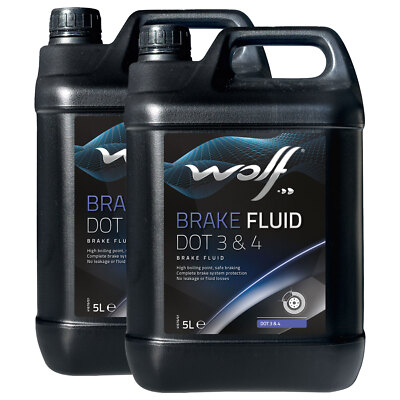 Bremsflüssigkeit WOLF BRAKE FLUID 5039 DOT 3&4 2 X 5 Liter für Aprilia BMW Honda