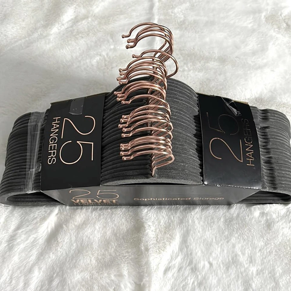 Perchas de terciopelo 25pk. Foto 2 de 4