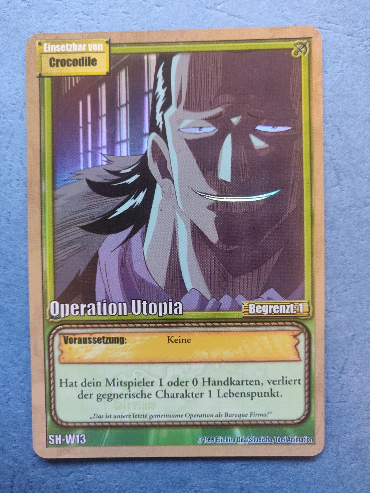 One Piece TCG SHW13 Crocodile Operation Utopia HOLO eBay