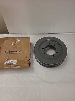TB WOOD'S Standard V-Belt Pulley: Bushed Bore, Cast Iron, 2 Groove5.6X2B-SDS