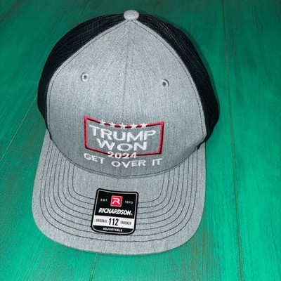 Trump Won 2024 Get Over It, Grey Trucker Hat
