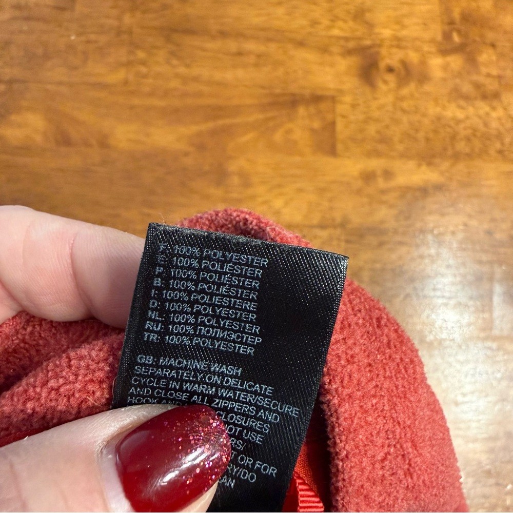 The North Face Women's Red quarter zip fleece Sweater size large thumbnail 10