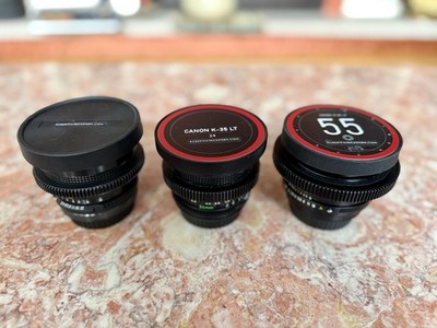 レンズ(ズーム) Canon FD Zooms cine-mod EF CANON FD K35 Lite CINE-MOD 3 lens set EF mount 17MM, 24MM, 55MM