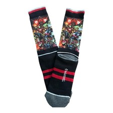 NEW Marvel Avengers Men  s Crew Socks Size 10-13 New Black Red Superhero