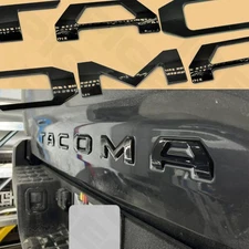 Gloss Black Tailgate Badges For TACOMA Trunk Letters Emblem 2016-2023 Nameplates