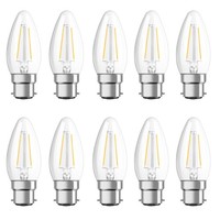 10 X Osram Led Filament Parathom Kerze 2,8W = 25W B22D Klar 250Lm Warmweiß 2700K