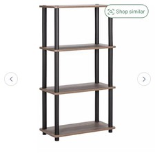 Argos Verona Dark Wood Shelving Unit Bookcase