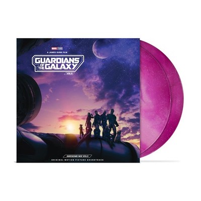 Guardians of the Galaxy Vol. 3 (New Sealed 2LP Record) - Purple Galaxy Glitter