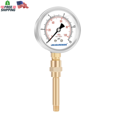 #ad MEASUREMAN Heater Heavy Liquid Filled Duty Air Gauge KitTest All Low Pressure P $28.35