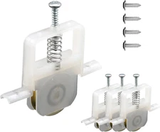 4 Pack Sliding Screen Door Roller Wheels,Steel Ball Bearing Replacement for B691