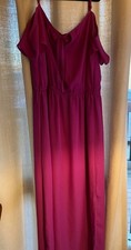 BNWT Sz L long purple evening dress by City Chic