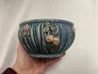 Antique Weller Blue Drapery Pottery Bowl, Planter 6"