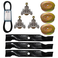 Deck Spindle Pulley Blade Belt For Husqvarna YTH2048 YTH2248 YTH2448