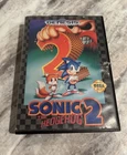 Sonic the Hedgehog 2 (SEGA Genesis, 1992) Case + Game Tested