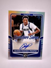 Olivier-Maxence Prosper AUTO PRIZM 2024-25 Panini Donruss Optic Dallas Mavericks