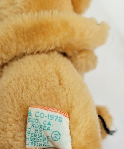 Dakin Lionhearted Hugging Lion Lioness 6" Plush #31-2647 1978 Shredded Clippings - Picture 7 of 7