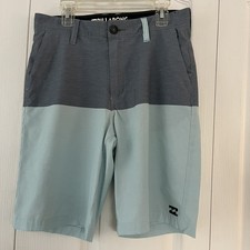 Billabong Submersibles Crossfire Blue Color Block Shorts BOYS Size 27