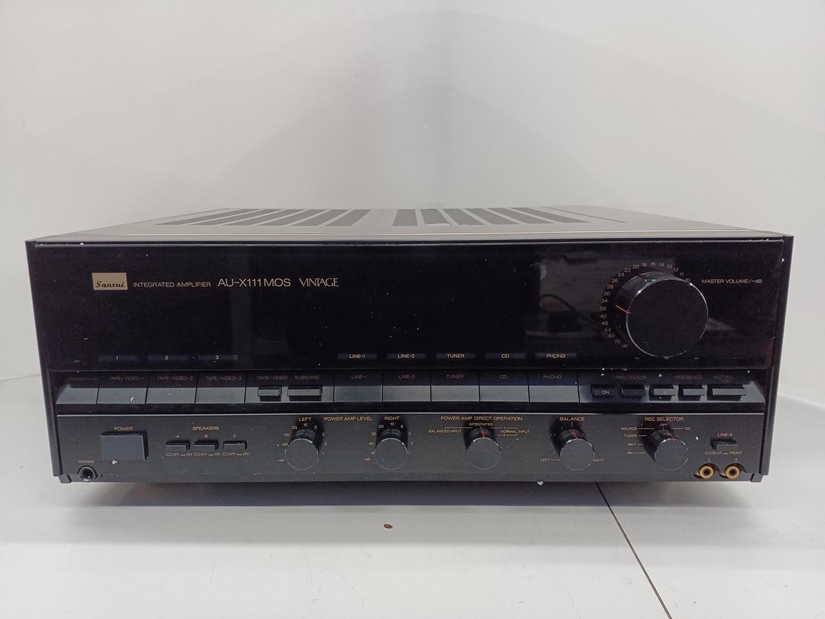 SANSUI AU-X111 MOS VINTAGE Integrated Amplifier 1985 Black 4～16Ω 