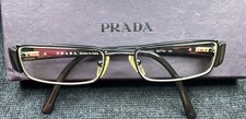 Prada VPR72H 1BO-101 Black Rectangular Full R...