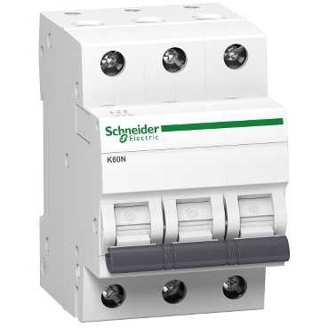 K60N OVERCURRENT CIRCUIT BREAKER B 6A 3P 3M 6KA ACTI 9 A9K01306