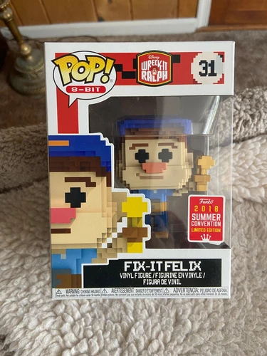 Funko Pop! 8-BIT DISNEY WRECK IT RALPH FIX IT FELIX 31 2018 SDCC SUMMER CONVENTI