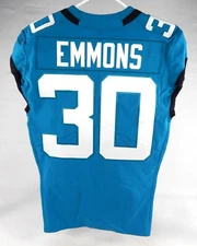 2021 Jacksonville Jaguars BJ Emmons #30 Game Issued Blue Jersey 40 294