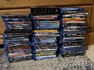 Lot of 92 Blu ray Movies Horror Comedy Drama Action. All Excellent Condition