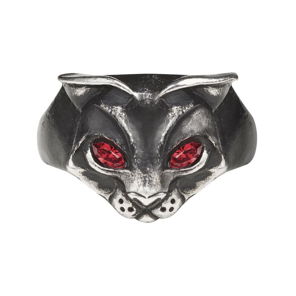 Alchemy Gothic Bastet Goddess Ring -Brand New