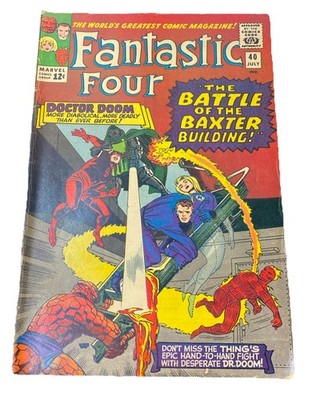 FANTASTIC FOUR #40 1965 DR.DOOM DAREDEVIL Battle Of The Baxter Building