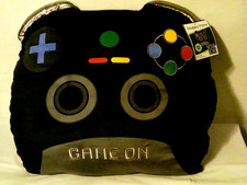 Gamer's Huggable Snuggly Throw Pillow 18"X18" Game on Multi-colored Your Zone