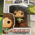 Funko Pop! Star Wars: The Mandalorian - Peli Motto with Grogu Vinyl Figure #665