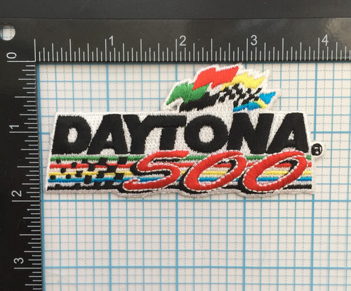 VINTAGE NASCAR DAYTONA 500 RACING 4" IRON ON PATCH B9