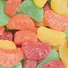 Fruit Slices Chewy Jelly Cherry, Orange, Lemon, Lime Fat Free Candy 2 Pounds